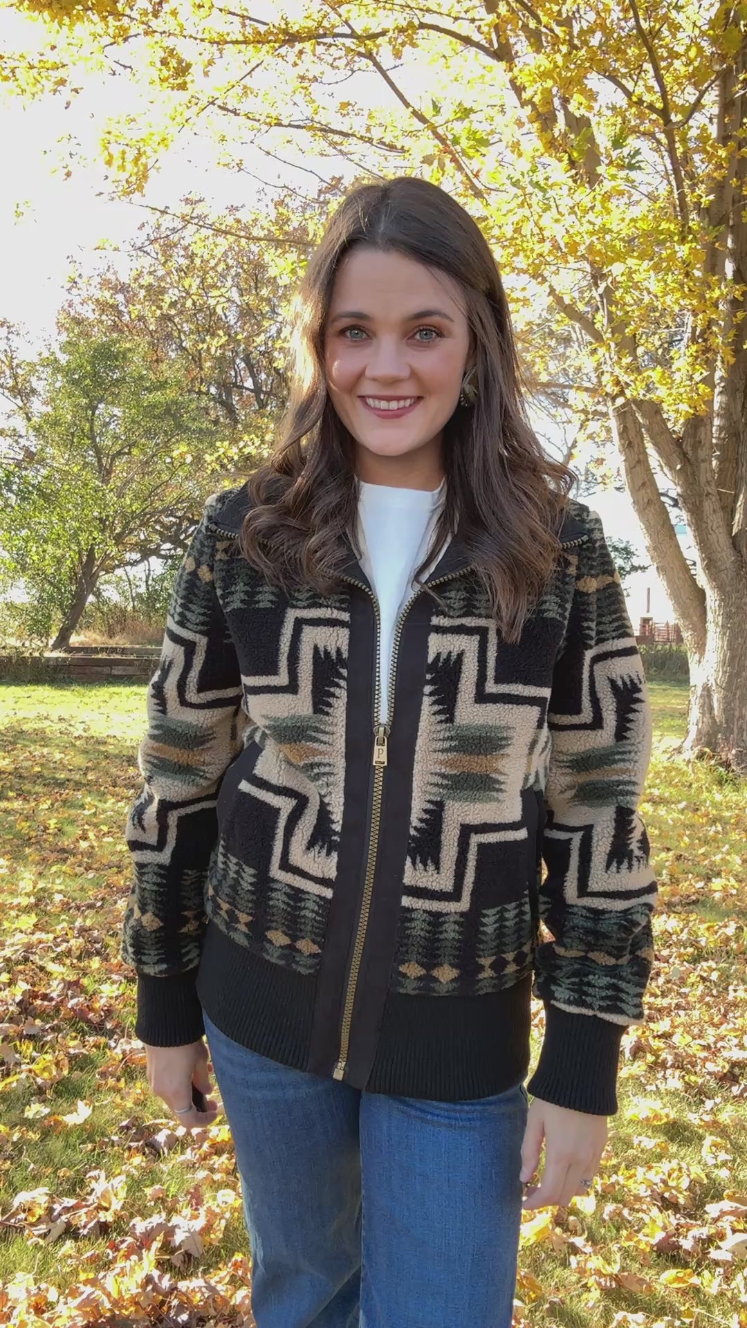 HARDING FOXGLOVE FLEECE BOMBER JACKET